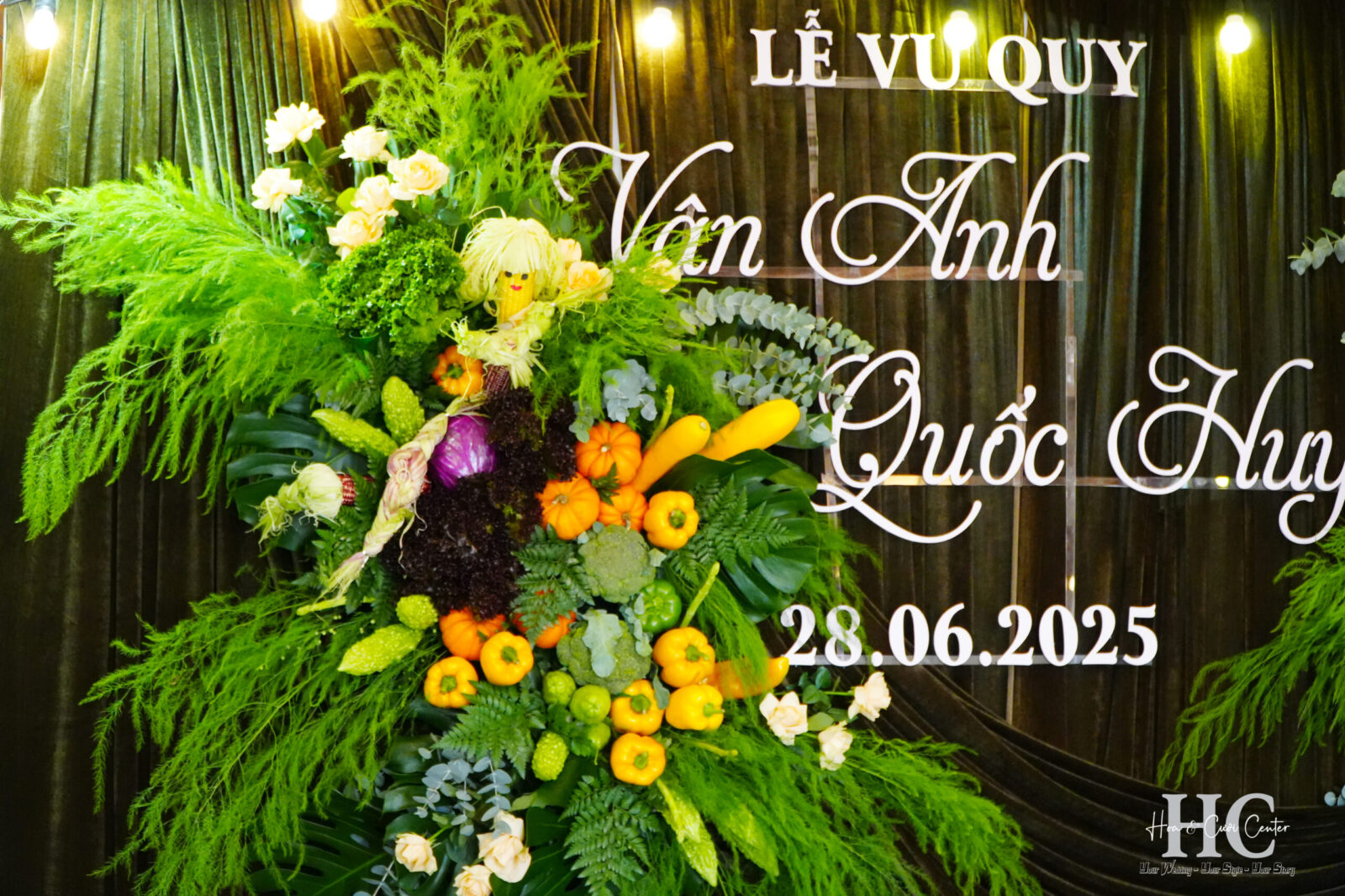 Trang Trí Gia Tiên Concept Rau Củ Quả – Gây Sốt Mạng Với Đám Cưới Đậm Chất Đà Lạt